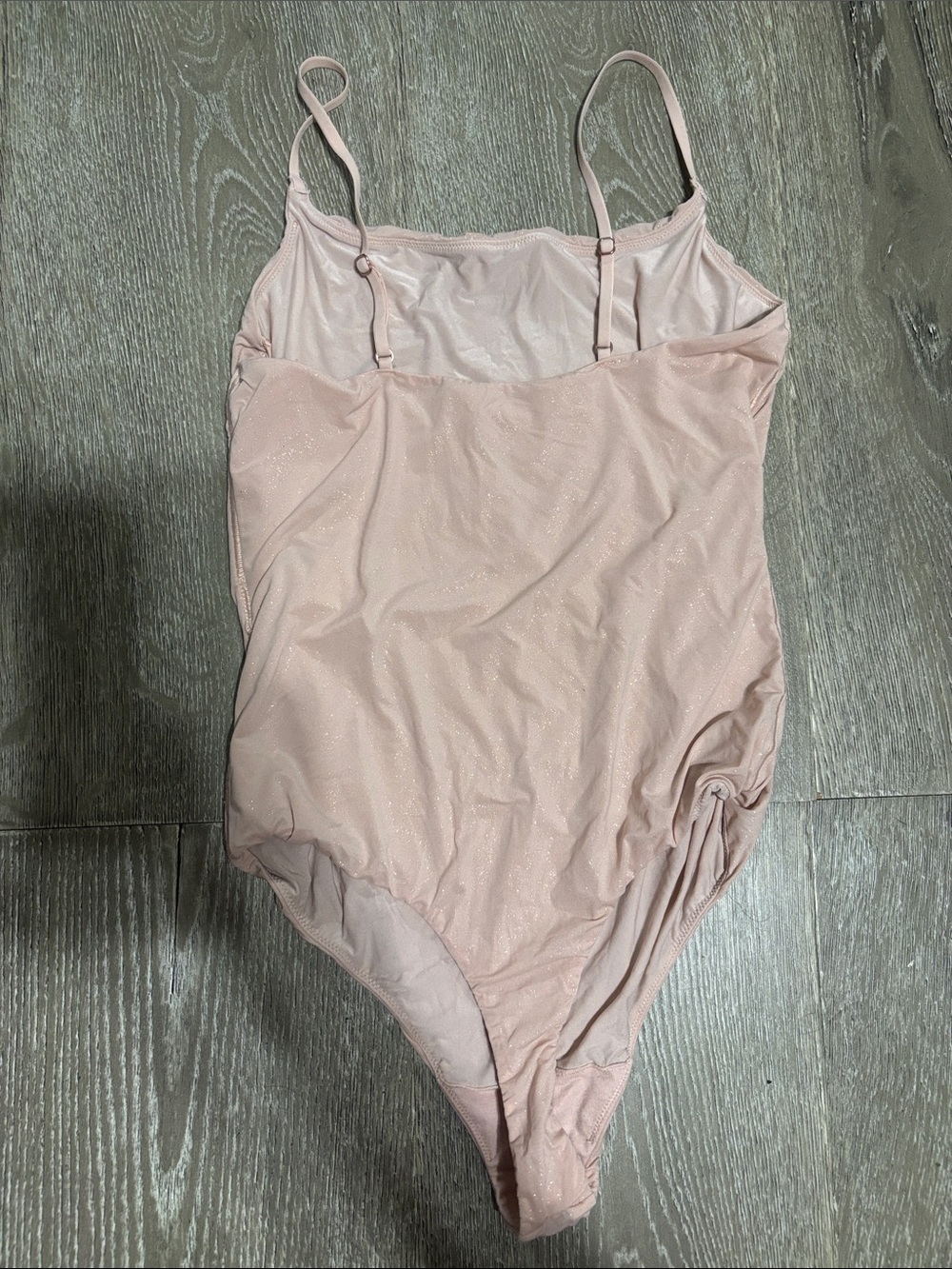 Sparkle Pink Smoothez Scoop Bodysuit - Picture 2 of 2